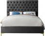 Cruz Velvet King Bed Grey - CruzGrey-K