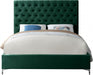 Cruz Velvet Queen Bed Green - CruzGreen-Q