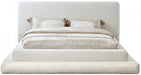 Dane Teddy Fabric King Bed (3 Boxes) Cream - DaneCream-K