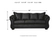 Darcy Black Sofa - 7500838 - Gate Furniture