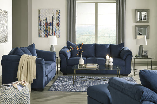 Darcy Blue Living Room Set - Gate Furniture