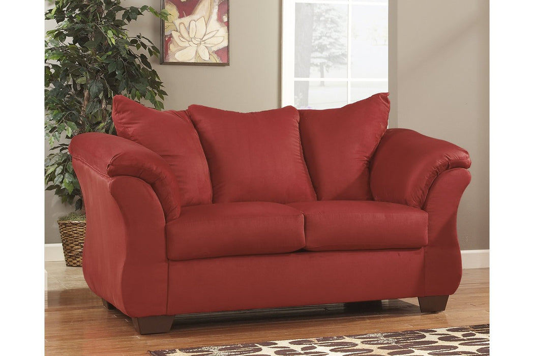 Darcy salsa sofa and shop loveseat