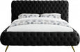 Delano Velvet King Bed Black - DelanoBlack-K