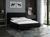 Delano Velvet Queen Bed Black - DelanoBlack-Q