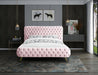 Delano Velvet Queen Bed Pink - DelanoPink-Q