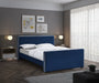 Dillard Velvet Full Bed Blue - DillardNavy-F