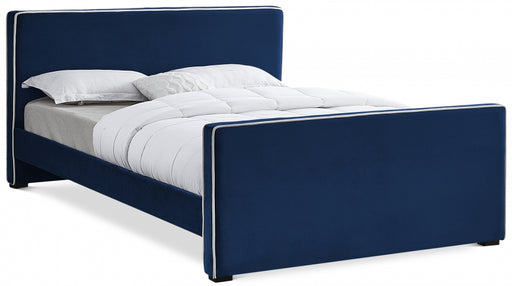 Dillard Velvet Full Bed Blue - DillardNavy-F