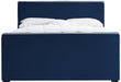 Dillard Velvet Full Bed Blue - DillardNavy-F