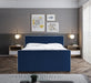 Dillard Velvet Full Bed Blue - DillardNavy-F