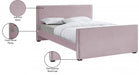 Dillard Velvet Queen Bed Pink - DillardPink-Q