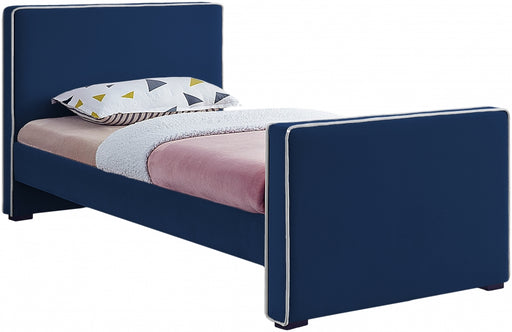 Dillard Velvet Twin Bed Blue - DillardNavy-T