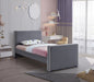 Dillard Velvet Twin Bed Grey - DillardGrey-T