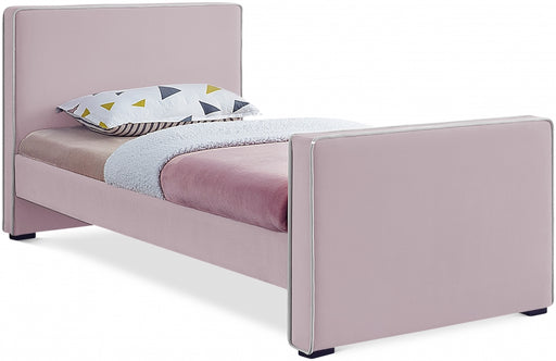 Dillard Velvet Twin Bed Pink - DillardPink-T