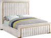 Dolce Velvet Queen Queen Bed (3 Boxes) Cream - DolceCream-Q