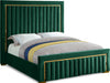 Dolce Velvet Queen Queen Bed (3 Boxes) Green - DolceGreen-Q