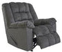 Drakestone Charcoal Recliner - 3540225 - Gate Furniture