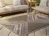 Dunsler Brown/Cream 8' x 10' Rug - R900011