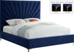 Eclipse Velvet Full Bed Blue - EclipseNavy-F