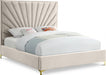 Eclipse Velvet King Bed Cream - EclipseCream-K