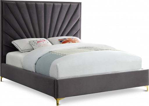 Eclipse Velvet King Bed Grey - EclipseGrey-K