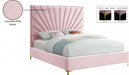 Eclipse Velvet King Bed Pink - EclipsePink-K