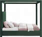 Eden Boucle Fabric King Bed (3 Boxes) Green - EdenGreen-K