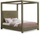 Eden Boucle Fabric King Bed (3 Boxes) Olive - EdenOlive-K