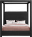 Eden Boucle Fabric Queen Bed (3 Boxes) Black - EdenBlack-Q