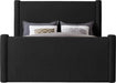 Elias Boucle Fabric King Bed Black - B1299Black-K