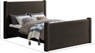 Elias Boucle Fabric King Bed Brown - B1299Brown-K