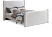 Elias Boucle Fabric Queen Bed Cream - B1299Cream-Q