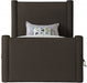 Elias Boucle Fabric Twin Bed Brown - B1299Brown-T