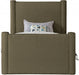 Elias Boucle Fabric Twin Bed Olive - B1299Olive-T