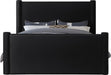 Elias Velvet King Bed Black - B1298Black-K