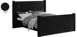 Elias Velvet King Bed Black - B1298Black-K