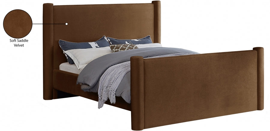 Elias Velvet King Bed Saddle - B1298Saddle-K