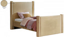 Elias Velvet Twin Bed Camel - B1298Camel-T