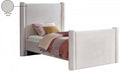 Elias Velvet Twin Bed Cream - B1298Cream-T