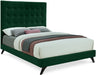 Elly Velvet Full Bed Green - EllyGreen-F