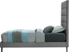 Elly Velvet Twin Bed Grey - EllyGrey-T