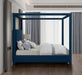 Emerson Linen Textured King Bed (3 Boxes) Blue - EmersonNavy-K