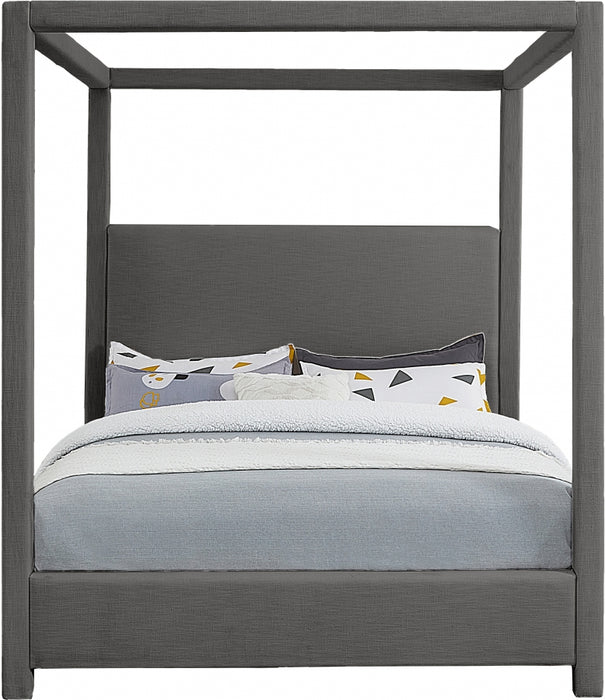 Emerson Linen Textured King Bed (3 Boxes) Grey - EmersonGrey-K