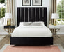 Enzo Velvet Full Bed Black - EnzoBlack-F