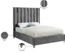 Enzo Velvet King Bed Grey - EnzoGrey-K