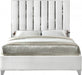 Enzo Velvet King Bed White - EnzoWhite-K