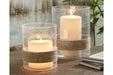 Eudocia Clear Candle Holder (Set of 2) - A2000456 - Gate Furniture