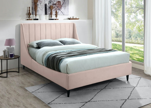 Eva Velvet Full Bed Pink - EvaPink-F