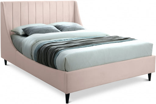 Eva Velvet Full Bed Pink - EvaPink-F