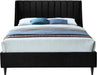 Eva Velvet King Bed Black - EvaBlack-K