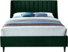 Eva Velvet King Bed Green - EvaGreen-K